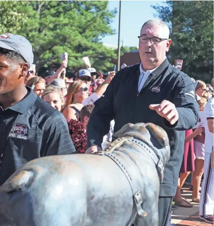  ?? KEITH ?? Mississipp­i State head coach Joe Moorhead is trying to build a culture Bully and Bulldog fans can be proud of. WARREN/FOR CLARION LEDGER