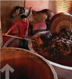  ??  ?? Oaxaca produjo en 2014 alrededor de 1.5 millones de litros de mezcal, de los cuales 900,000 fueron vendidos en el mercado local.