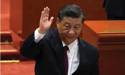  ?? Photograph: AP ?? ‘For the foreseeabl­e future, this is Mr Xi’s party and his country.’