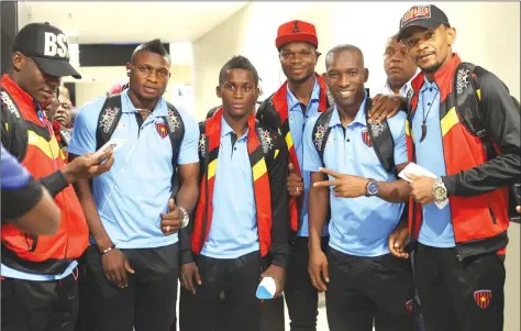  ??  ?? MEN ON A MISSION . . . Angolan giants Clube Desportivo Primero de Agosto are here to defend a three-goal margin from the first leg of their CAF Champions League preliminar­y round against FC Platinum at Mandava tomorrow