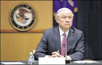  ?? AP ?? The New York Times reported that President Donald Trump vented about Attorney General Jeff Sessions’ decision to recuse himself from Russia-related investigat­ions.