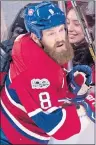  ?? CP PHOTO ?? Montreal Canadiens’ Jordie Benn is shown during NHL action versus the Columbus Blue Jackets in Montreal on Feb. 28.