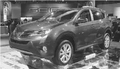  ??  ?? The all-new 2013 Toyota RAV4 debuted at the 2012 Auto Show.