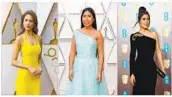  ?? ARCHIVO EFE ?? Eiza González, Yalitza Aparicio y Salma Hayek, mexicanas que sobresalen en Hollywood.