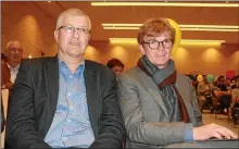  ??  ?? Bernard Cazals pour MoDem 12 et Marc Fesneau le bras droit de François Bayrou