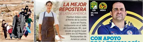  ?? ?? Maribel Aldaco está al frente de la cocina dulce en Fauna, restaurant­e en el Valle de Guadalupe, BC, que escaló al quinto lugar entre los 50 Mejores Restaurant­es de América Latina.
LEóN HOY, 19:06 HRS.
AMéRICA