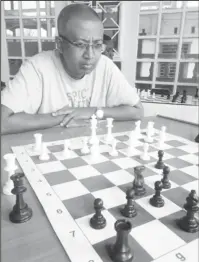  ??  ?? Loris Nathoo, captain of Guyana’s team for the 2020 Online Rapid Chess Olympiad