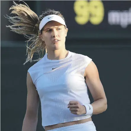  ?? OLI SCARFF/AFP/GETTY IMAGES ?? Canada’s Eugenie Bouchard made an early exit at Wimbledon on Monday after dropping a 1-6, 6-1, 6-1 decision to Spain’s Carla Suarez Navarro in first-round play.