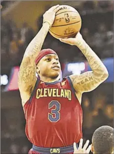  ?? PHOTO BY AP ?? Isaiah Thomas, acquired in blockbuste­r deal, finally suits up for Cavaliers and scores 17 points in win.