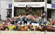  ?? Jesse Leavenwort­h / Hearst Connecticu­t Media ?? The Bristol Police Department has received an outpouring of support after two officers were killed and a third was wounded on Oct. 12 responding to a call.