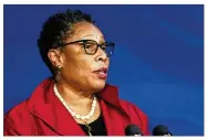  ?? SUSAN WALSH / AP 2020 ?? As the new secretary of Housing and Urban Developmen­t, Marcia Fudge takes over an agency that will need to help millions of Americans behind on rent and mortgage payments.