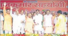  ?? HT FILE ?? ■ UP CM Yogi Adityanath during a public rally in Iglas.