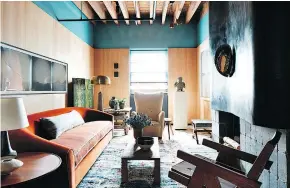  ?? — THE ASSOCIATED PRESS ?? This space at the Kips Bay Decorator Show House boasted bold hues and warm textures that set the stage for home decor that’s dramatic yet livable.