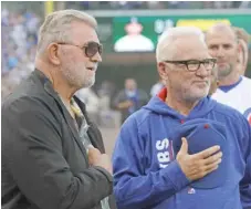  ?? | GETTY IMAGES ?? Former Bears coach Mike Ditka ( with Cubs manager Joe Maddon in June) liked what he saw Thursday fromMitch Trubisky.