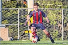  ?? SUBMITTED PHOTO/MEMORIAL UNIVERSITY ?? Winger Caleb Mercer comes to the Memorial Sea-hawks from Lockview High School in Fall River, N.S., where he was a team MVP. Mercer also played for Suburban FC and Team Nova Scotia.