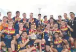  ??  ?? The Western Mustangs defeated Souths Logan Magpies to win the 2017 Mal Meninga Cup.