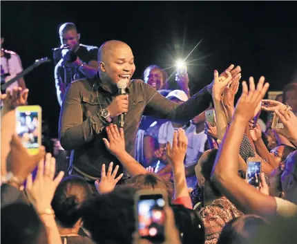  ?? / SINO MAJANGAZA ?? Gospel star Dr Tumi will be performing in Burgersfor­t, Limpopo, on December 16. Next year he embarks on a five-week internatio­nal tour.