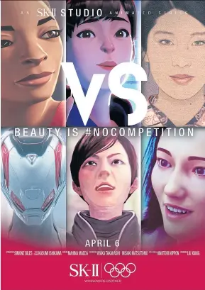  ??  ?? ABOVE
SK-II Studio animated series
features six films that explore a different facet of toxic beauty competitio­n.