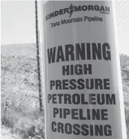  ?? JONATHAN HAYWARD / THE CANADIAN PRESS ?? If Kinder Morgan is unwilling to complete the Trans Mountain expansion, it is unlikely any other private firm would prove more willing, Andrew Coyne writes.