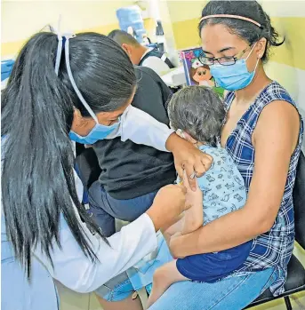  ?? FOTO: EL DIARIO ?? Respecto a la vacuna para la influenza, se dará prioridad a menores de 5 años y mayores de 65.