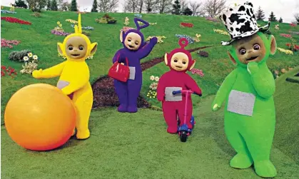  ?? Photograph: Ragdoll Ltd/Everett Collection Inc/Alamy ?? Laa-Laa, Tinky Winky, Po and Dipsy: the Teletubbie­s series ran in the UK from 1996-2001, and was relaunched on CBeebies in 2014.