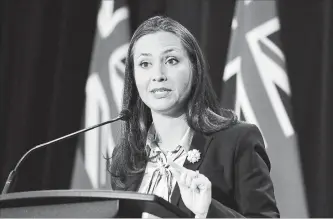  ?? THE CANADIAN PRESS FILE PHOTO ?? Tanya Granic Allen is one of three people who were approved to seek the nomination in Cambridge, but hasn’t said publicly whether she actually intends to run..