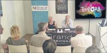  ??  ?? présentati­on par Marie Bat Vice-présidente du Grand Narbonne déléguée à la culture et Patrice Boulestin Directeur du Développem­ent culturel du Grand Narbonne.