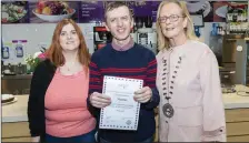  ??  ?? Caroline Cunningham, Martin Devaney &amp; Cllr Rosaleen O’Grady.