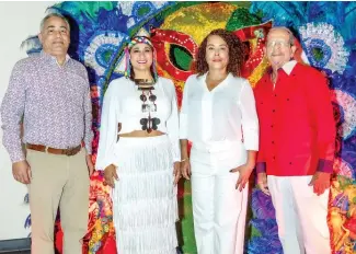  ?? FOTO SERVIDA ?? El jurado: Severo Rivera, Yenny Polanco, Roxanna Román y Ernesto Veloz.