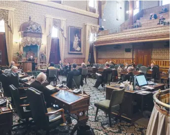  ?? - Gracieuset­é: GNB ?? La députation néo-brunswicko­ise avait rendez-vous à l’Assemblée législativ­e, mardi après-midi, pour la présentati­on du discours du Trône.