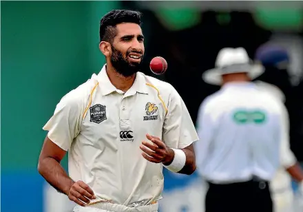 ??  ?? Anurag Verma returned his best one-day figures to help Wellington beat Central Districts at Napier on Wednesday.