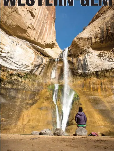  ?? Photo for The Washington Post by Dina Mishev ?? ■ Lower Calf Creek Falls at Grand Staircase-Escalante National Monument.