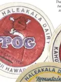  ??  ?? BELOW The original POG drink card seals that helped turn an establishe­d folk game into a global sensation. Credit: eBay.