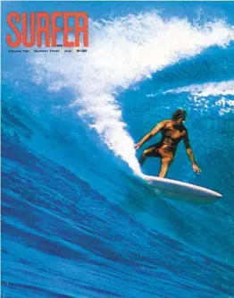 ??  ?? The July 1969 issue of Surfer. John Severson started the magazine in 1960. American Media Inc., which acquired it in 2019, suspended publicatio­n this month.