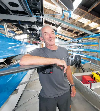  ?? Photo / Michael Cunningham ?? Whangārei Rowing Club’s Chris Williams has been dubbed “Super Coach”.
