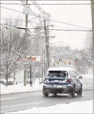  ?? Patrick Sikes / For Hearst Connecticu­t Media ?? Snow in Ridgefield last week.