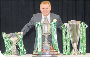  ??  ?? The Celtic boss reckons his side can push on to secure Treble No. 4 – if they dump the Saints today