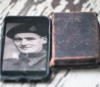  ??  ?? Capt. Bob McKeown, above, received the Bible as a gift from his mother in 1903 and carried it with him throughout his service in the First World War, including the Battle of Vimy Ridge. Poot found it and tracked down his relatives in London, Ont.