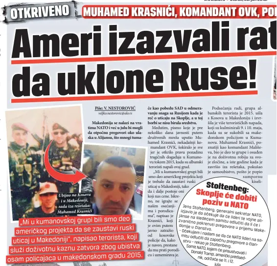  ??  ?? Ubijao na Kosovu
i u Makedoniji, sada iza rešetaka: Muhamed Krasnići