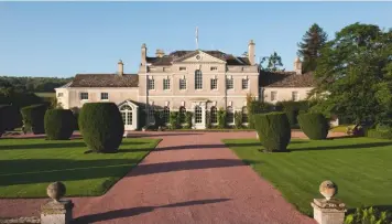  ??  ?? ‘One of Oxfordshir­e’s most beautiful houses’, Kingstone Lisle sold for £21.6m. Below: Thames-side Coombe Park, ‘another Oxfordshir­e gem’, fetched about £8m Above: