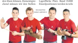  ?? SKILLSAUST­RIA/ RUDOLF LARESSER 12 ?? Christoph Greiner, Andreas Kaindlbaue­r, Daniel Edlinger, Alexander Peinhopf, Christina Strauß, Stefan Prader, Michael Hofer, Lisa Reininger, Alexander Lind, Tobias Tropper