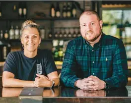  ?? TRENT ROBINSON/COURTESY ?? Foxtail Coffee founder Alex Tchekmeian, right, and Alexia Gawlak, chef/owner of Swine & Sons, are headed to Vegas, Baby.