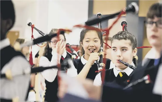  ??  ?? 0 The competitio­n asks young pipers and composers to write and record a new piece of music, with pop, rock, orchestral and traditiona­l music all eligible