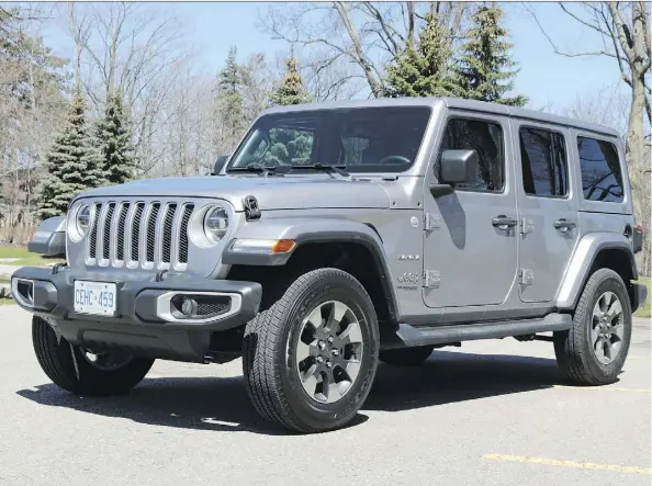  ?? PHOTOS: GRAEME FLETCHER ?? The 2018 Jeep Wrangler Unlimited offers smooth sailing on the road, while retaining its off-road toughness and reliabilit­y.