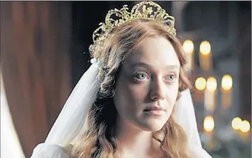  ?? Adopt Films ?? DAKOTA FANNING imparts emotion in the role of Victorian-era critic John Ruskin’s wife in “Effie Gray.”