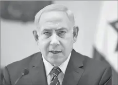  ??  ?? BENJAMIN NETANYAHU