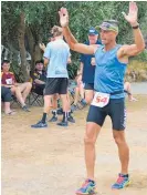  ??  ?? Robbie Clark was the second individual competitor to finish the Race to the Brewery.