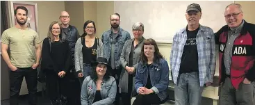  ?? SUPPLIED PHOTO ?? The Regional Writers Group (RWG) is helping to grow Saskatchew­an’s music scene, by bringing singer-songwriter­s together to listen, learn and collaborat­e. The Regina RWG chapter meets every third Thursday at 7 p.m. at the Sask Music office.