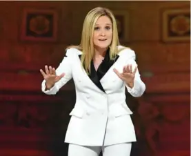  ?? DIMITRIOS KAMBOURIS/TBS ?? Samantha Bee was named one of Time magazine’s 100 most influentia­l people in the world.