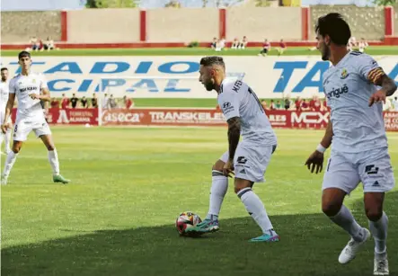  ?? FOTO: NÀSTIC ?? El Nàstic falló en su visita a Tarazona El conjunto de Dani Vidal se mostró inoperante de cara al marco contrario